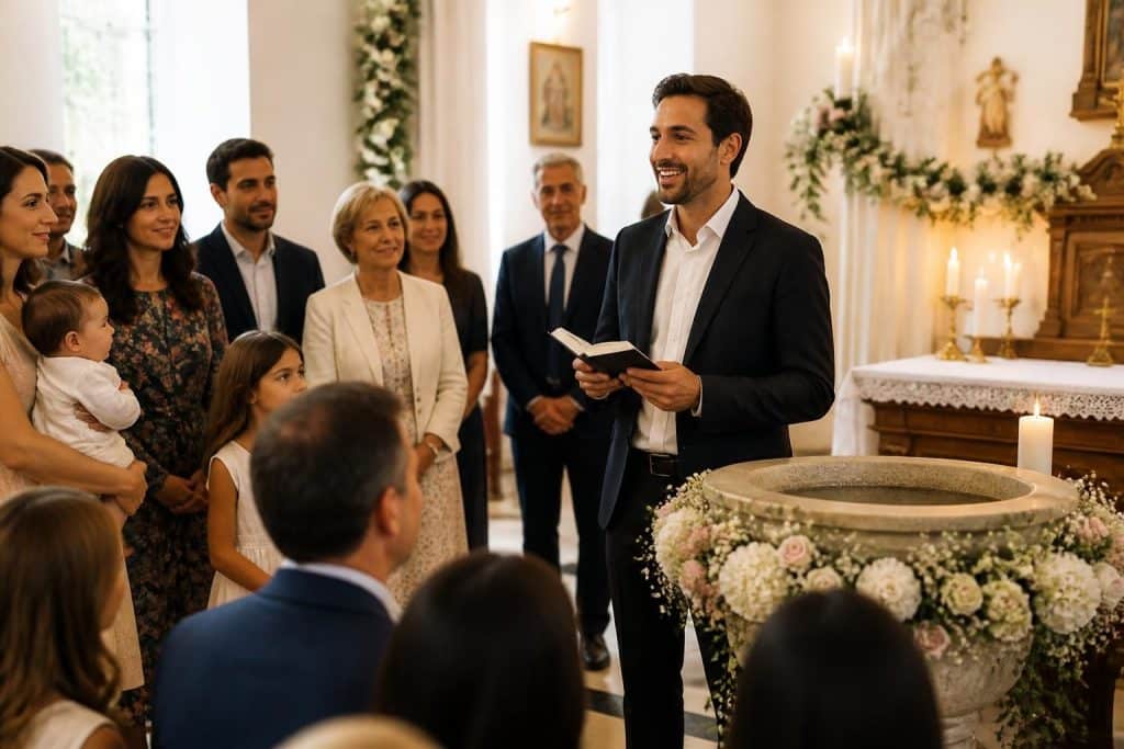 découvrez des exemples inspirants et des conseils pratiques pour réussir votre discours de parrain lors d'un baptême et marquer les esprits.