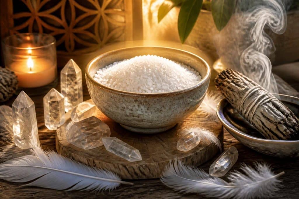 découvrez comment le sel, utilisé en spiritualité, sert à la purification et à la protection énergétique, apportant équilibre et harmonie à votre espace et à votre esprit.