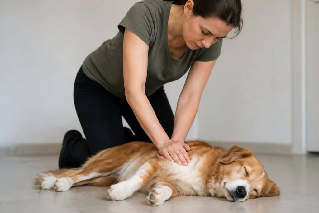 apprenez les gestes de premiers secours essentiels pour pratiquer un massage cardiaque sur un chien et sauver sa vie en cas d'urgence.