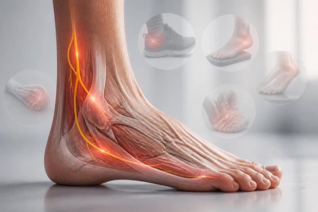 découvrez les causes fréquentes de la douleur sur le côté extérieur du pied liée au nerf sural et les traitements efficaces pour soulager cet inconfort.