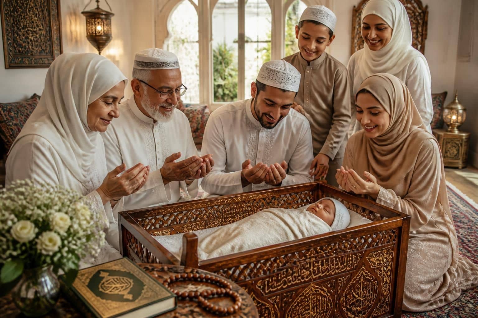 découvrez des messages et invocations traditionnelles islamiques pour féliciter la naissance d'un enfant avec respect et spiritualité.